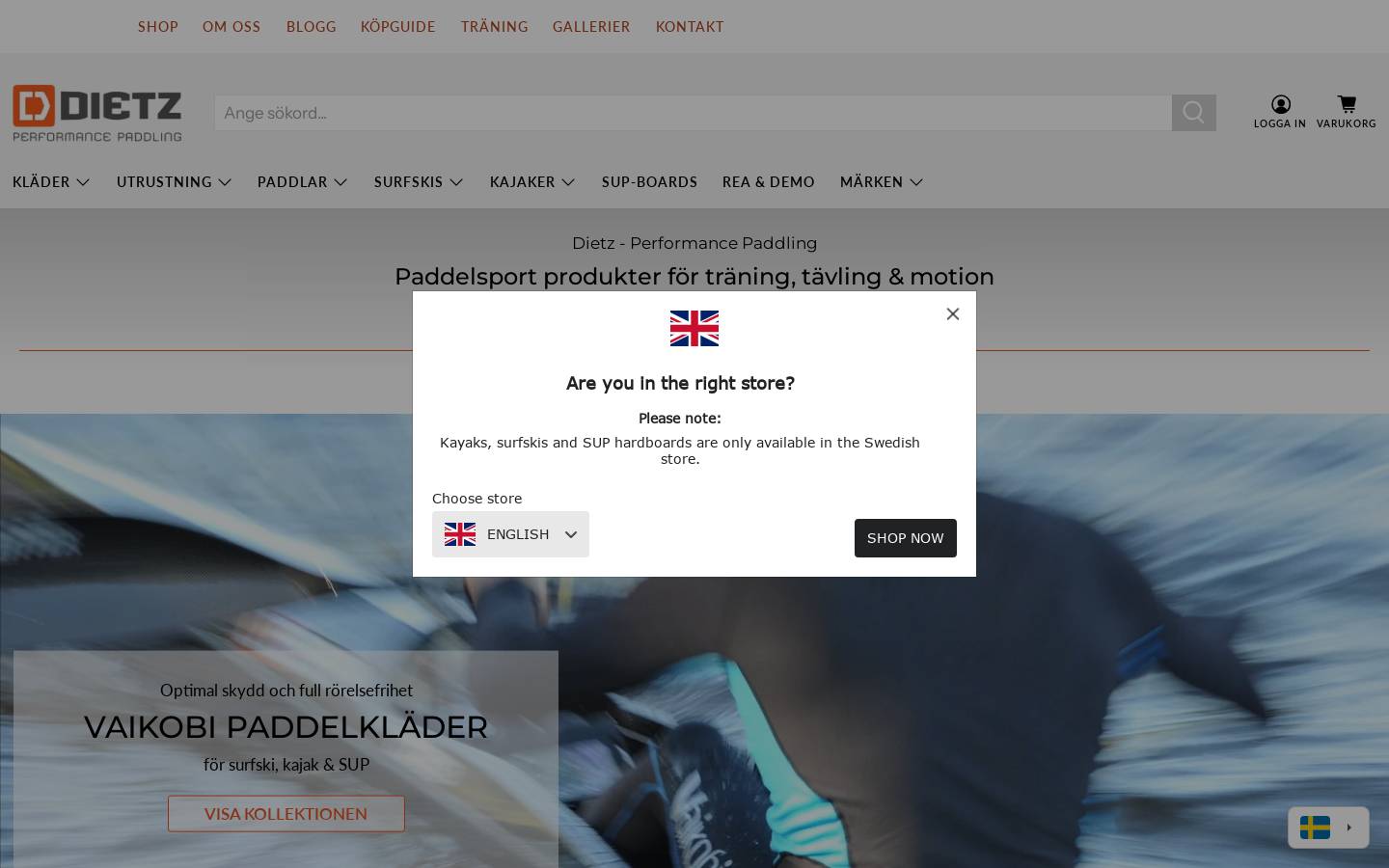 dietz.se homepage screenshot
