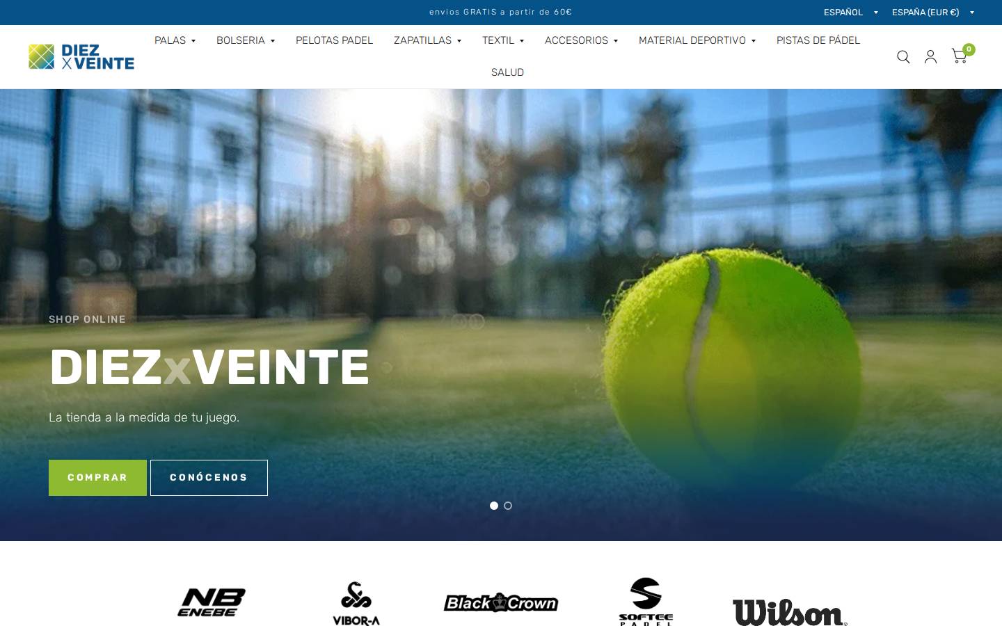 diezxveinte.com homepage screenshot
