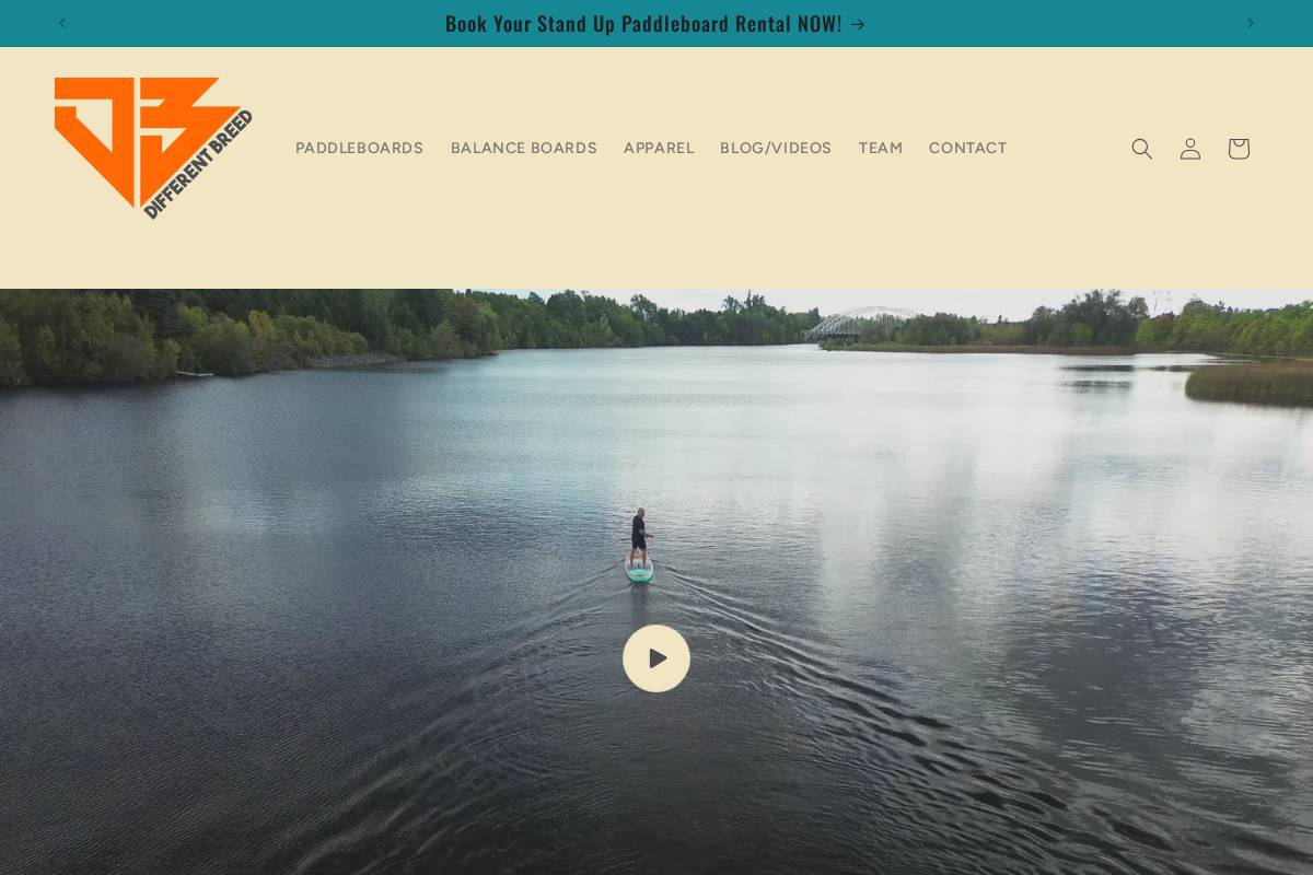 differentbreed.ca homepage screenshot