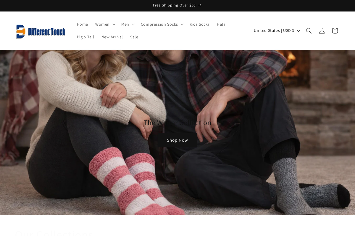 Differenttouch homepage screenshot