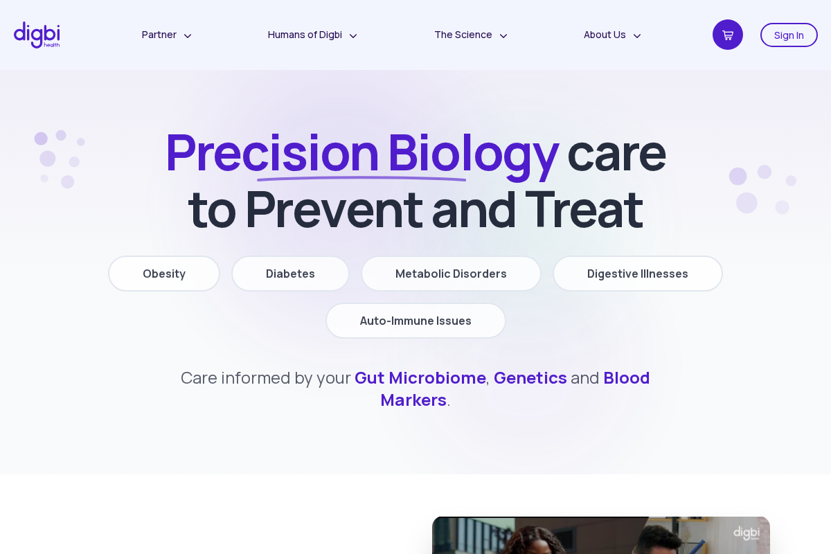 Digbihealth homepage screenshot