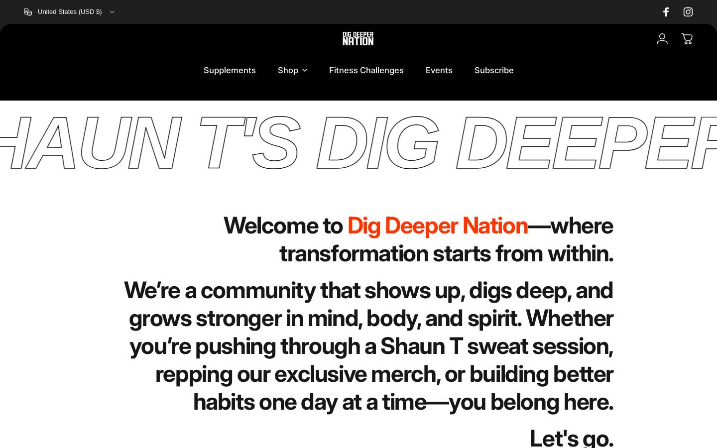 digdeepernation.com homepage screenshot