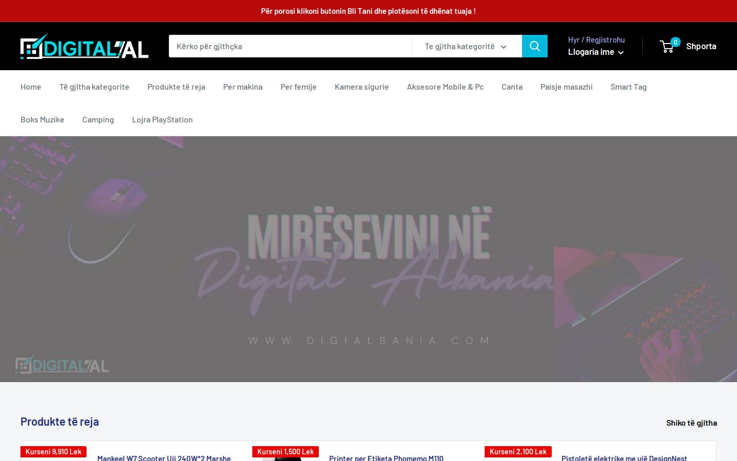 digialbania.com homepage screenshot