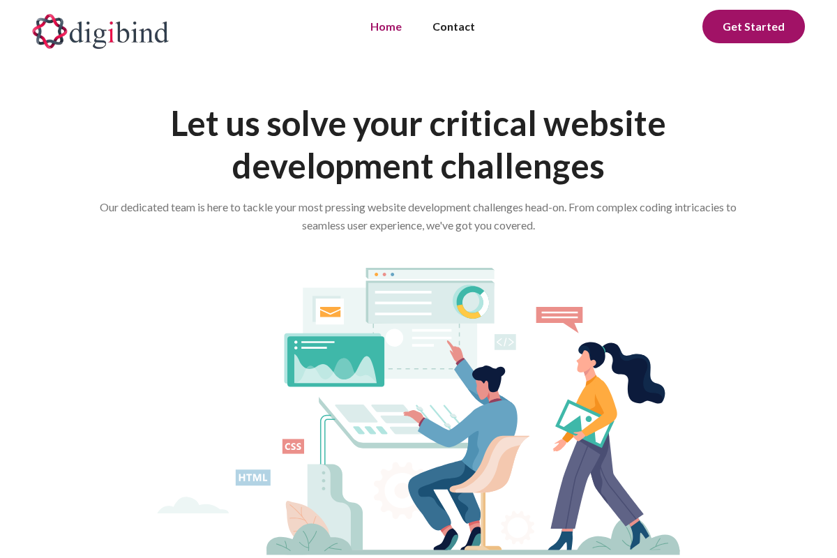 digibind.be homepage screenshot