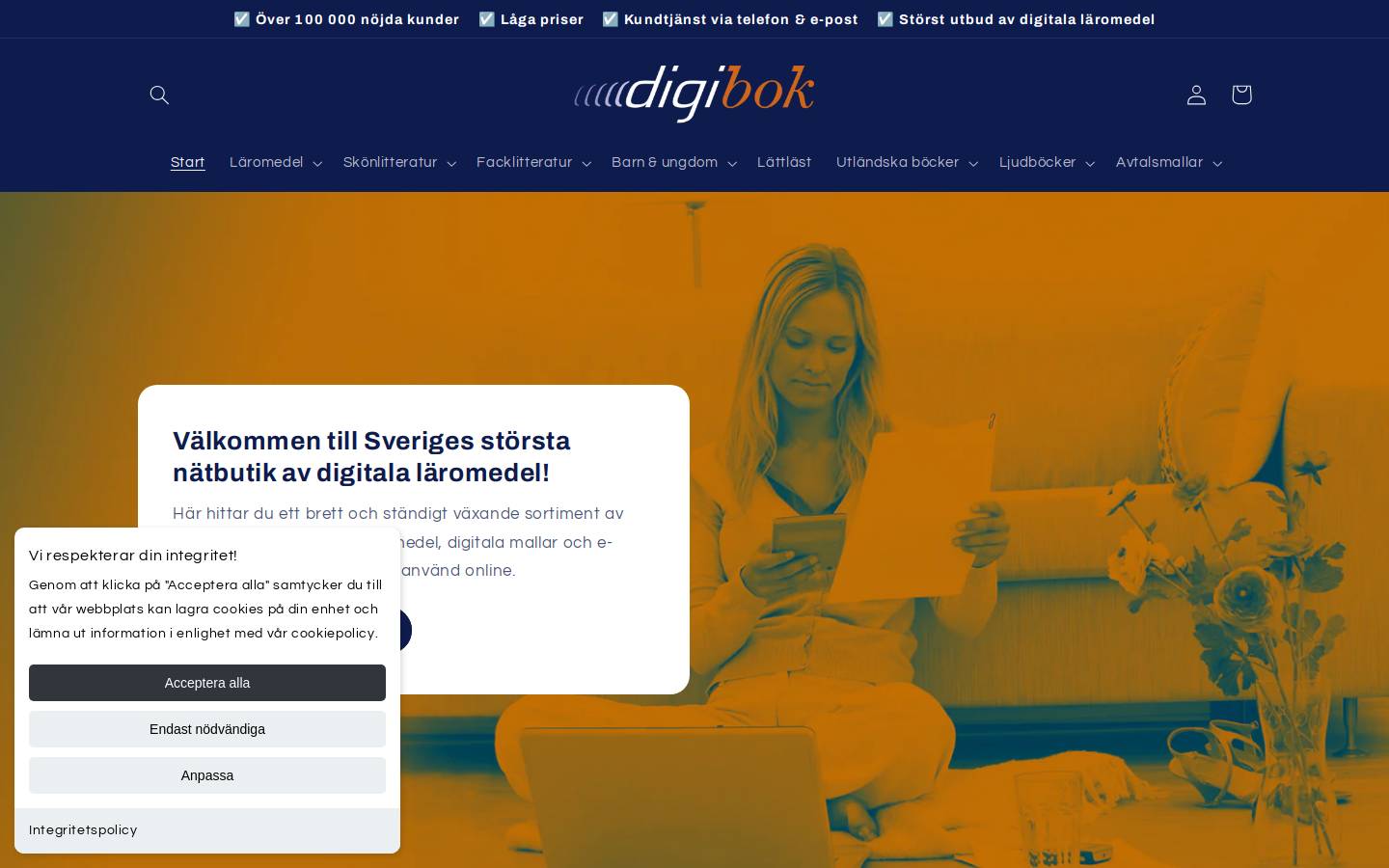 digibok.se homepage screenshot