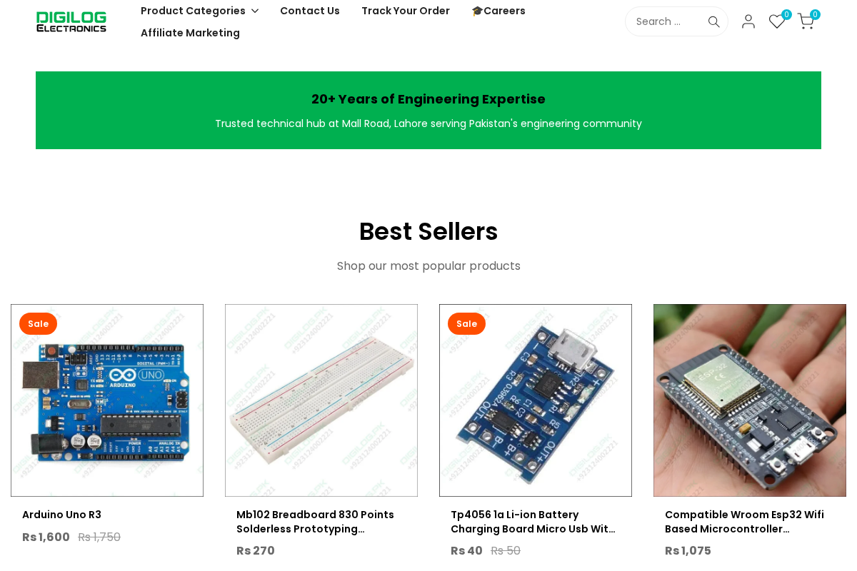 Digilog homepage screenshot