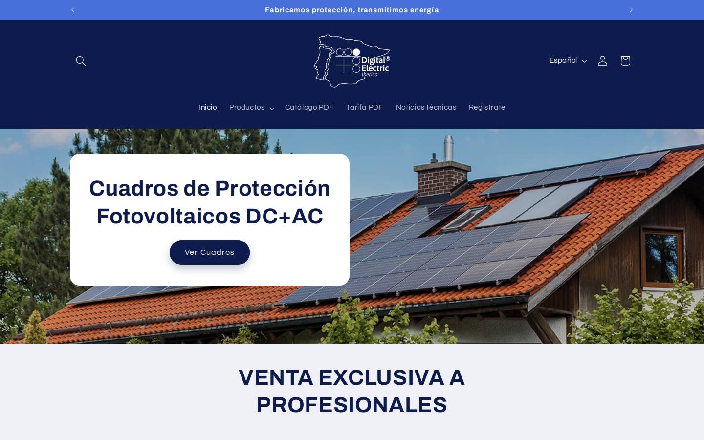 digital-electric.es homepage screenshot