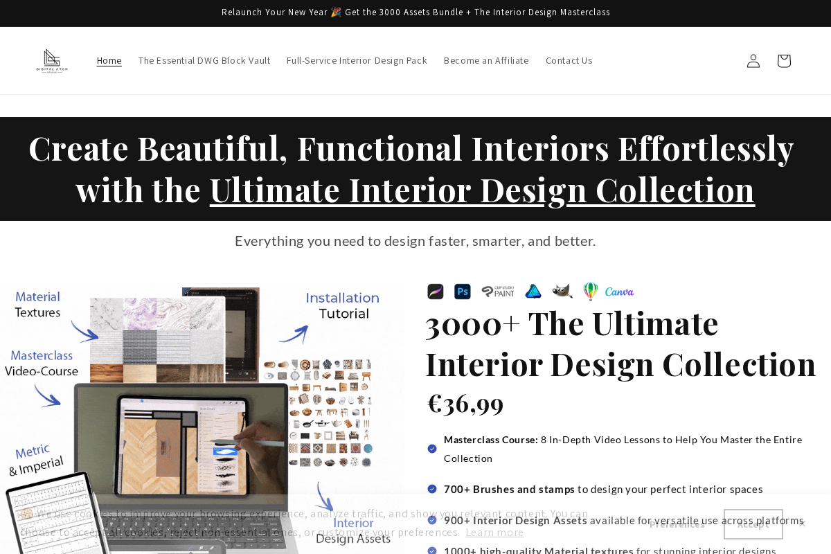 Digitalarchstudio homepage screenshot