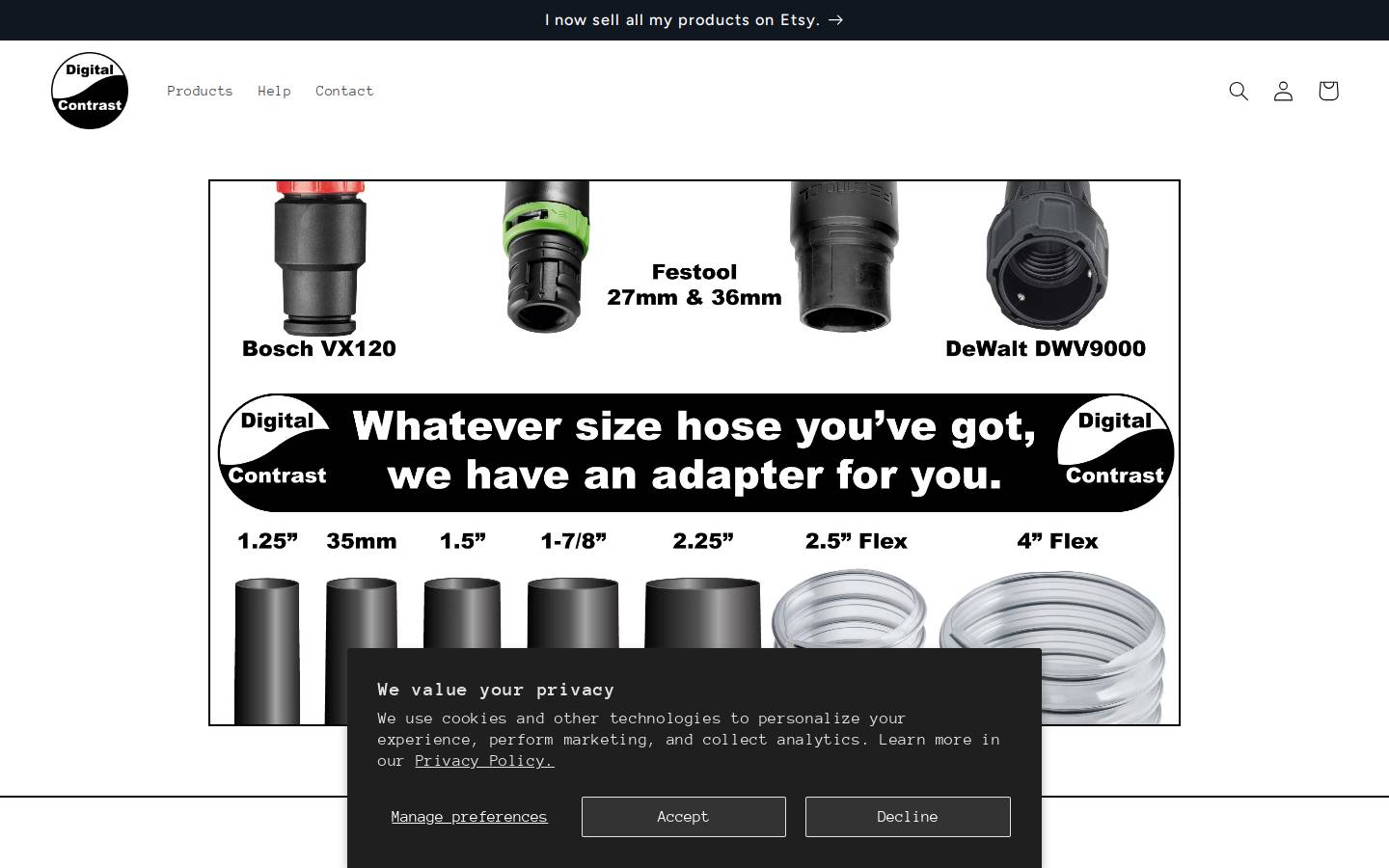 digitalcontrast.net homepage screenshot