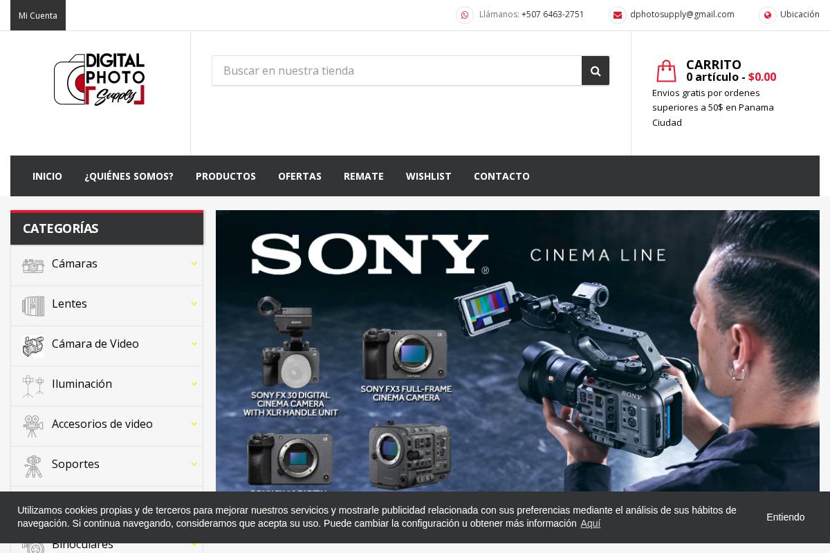 Digital Photo Supply homepage screenshot