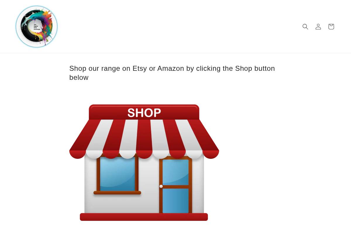 digitalprintexchange.com homepage screenshot