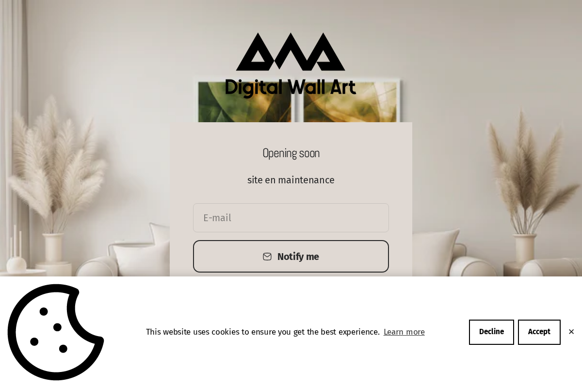 digitalwallart.net homepage screenshot