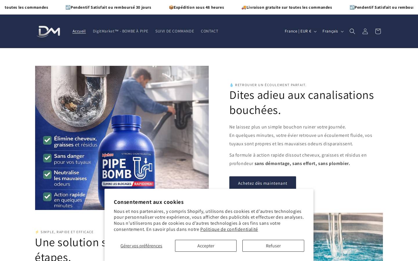 digitmarket.fr homepage screenshot