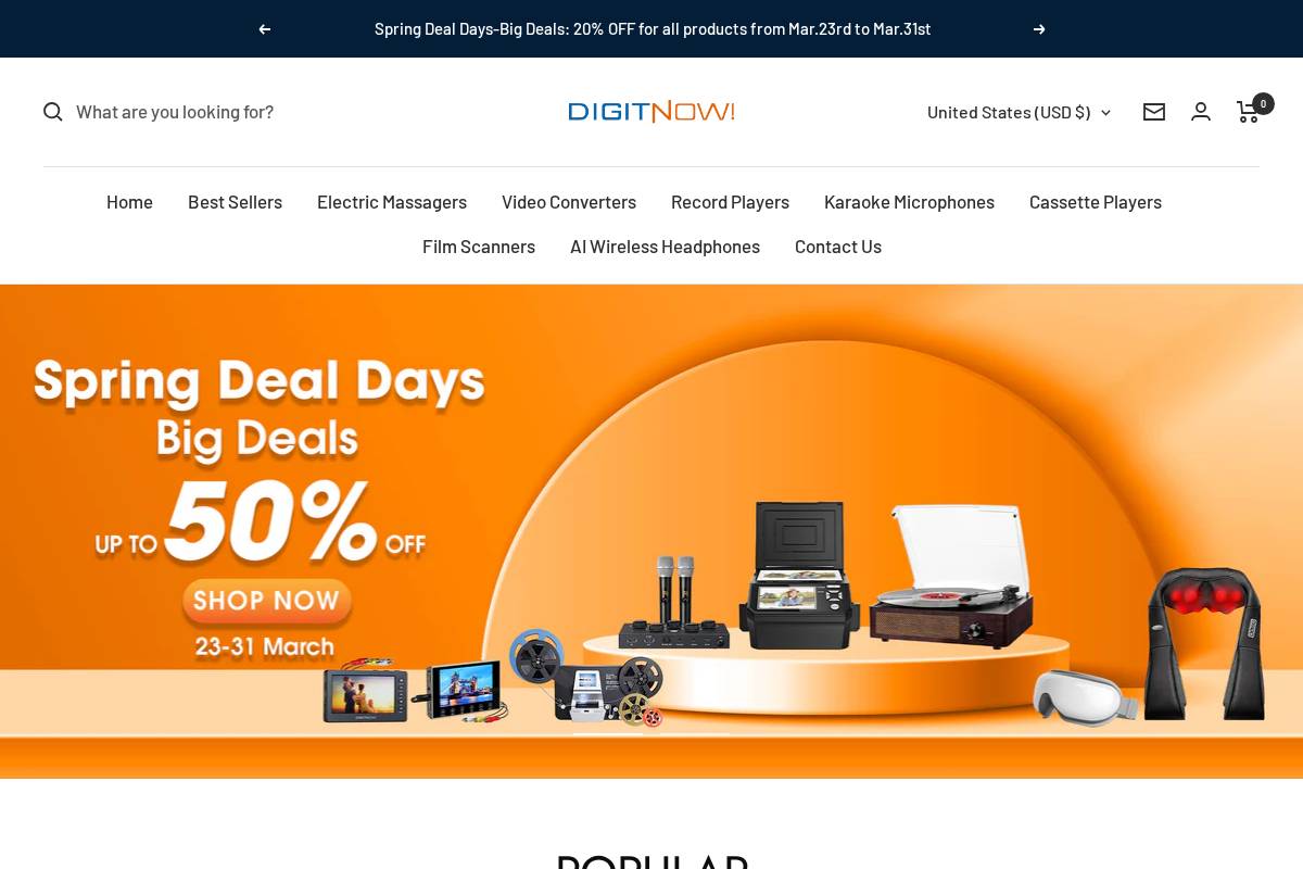 Digitnow homepage screenshot