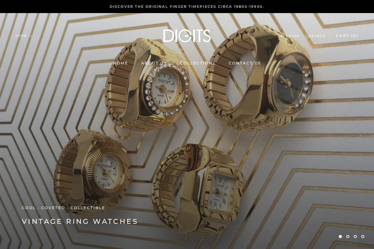 DIGITS® homepage screenshot