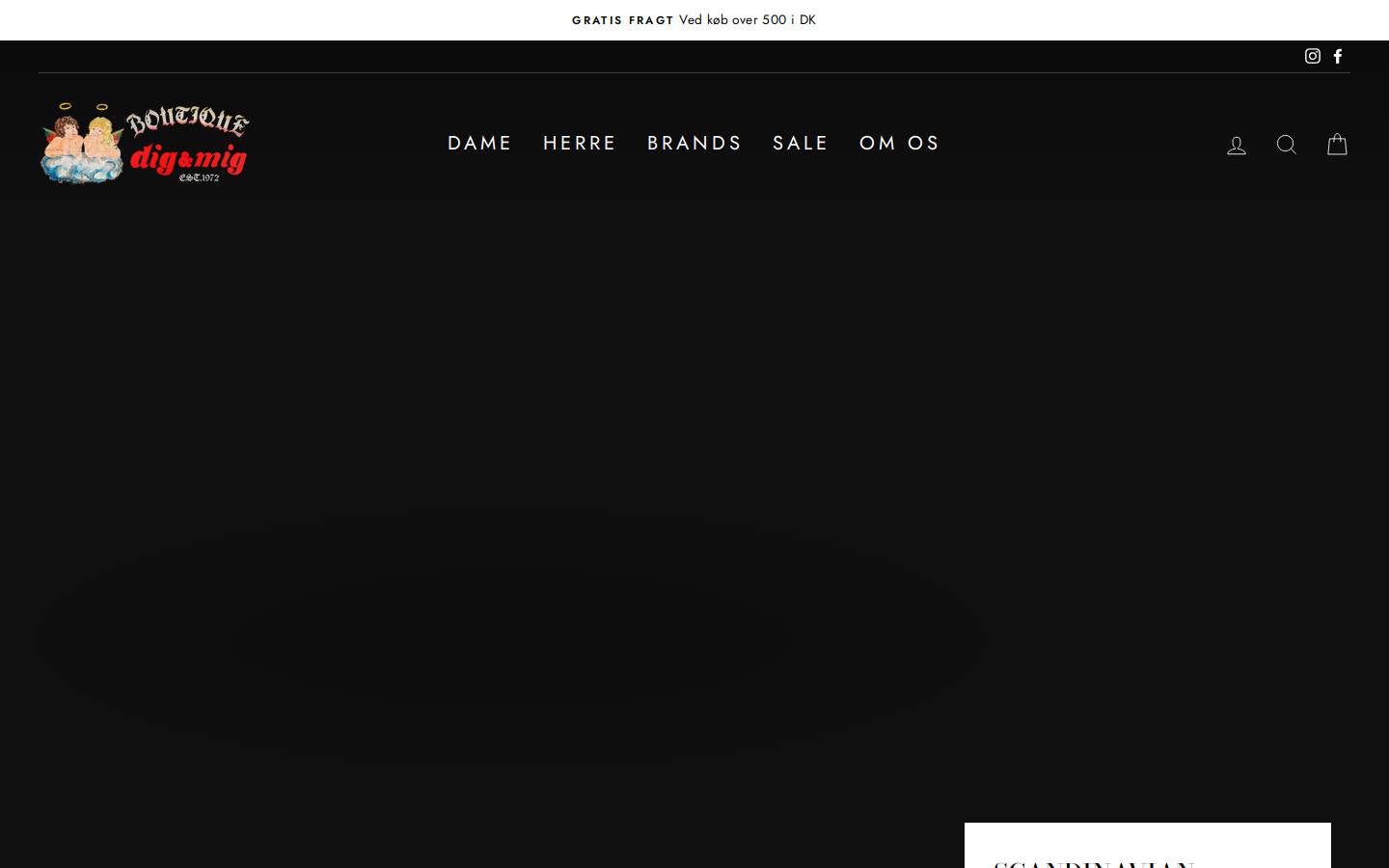 Boutique Dig & Mig homepage screenshot
