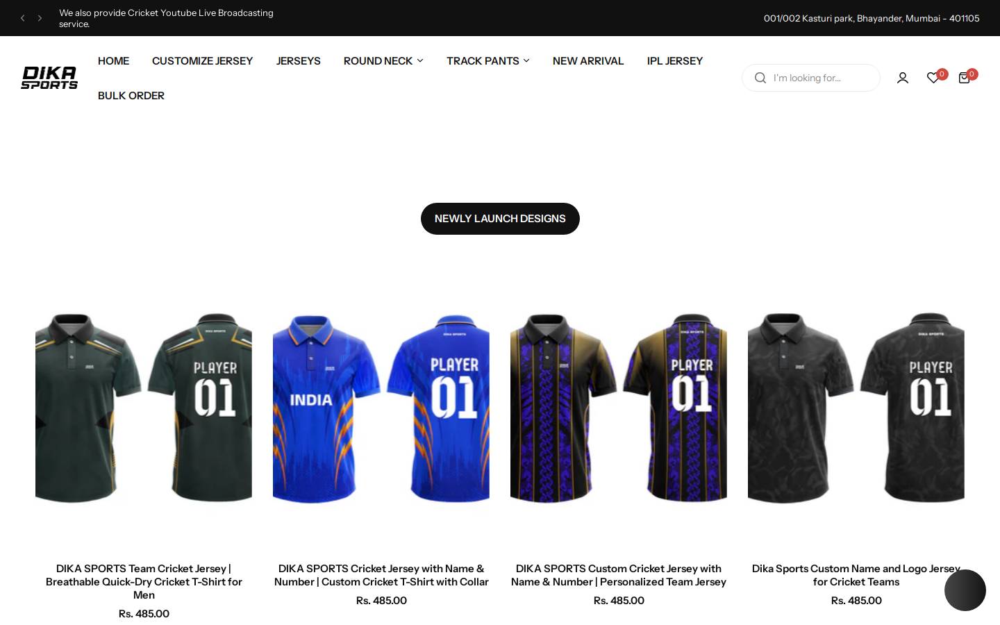 dikasports.com homepage screenshot