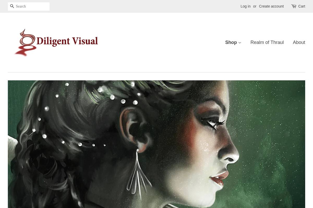 diligentvisual.com homepage screenshot