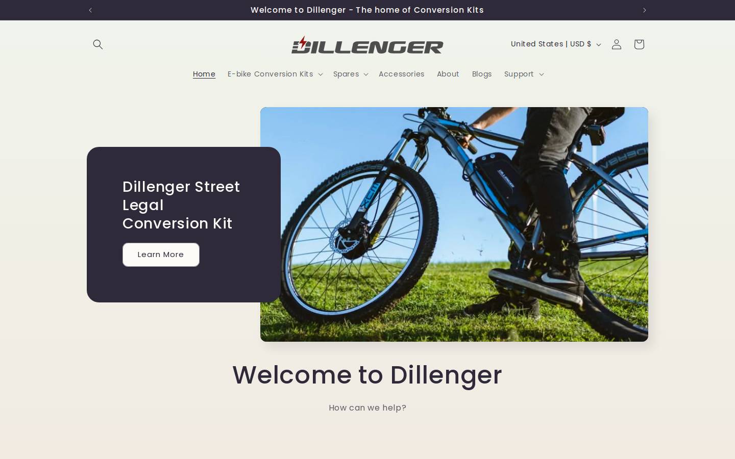 dillengerebikes.com homepage screenshot