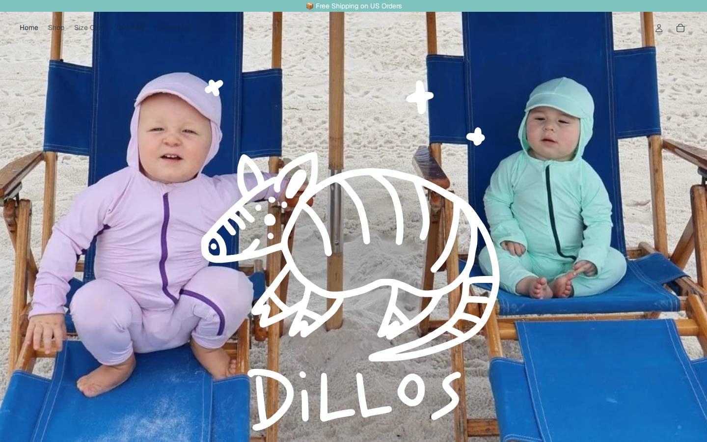 dillosclothing.com homepage screenshot
