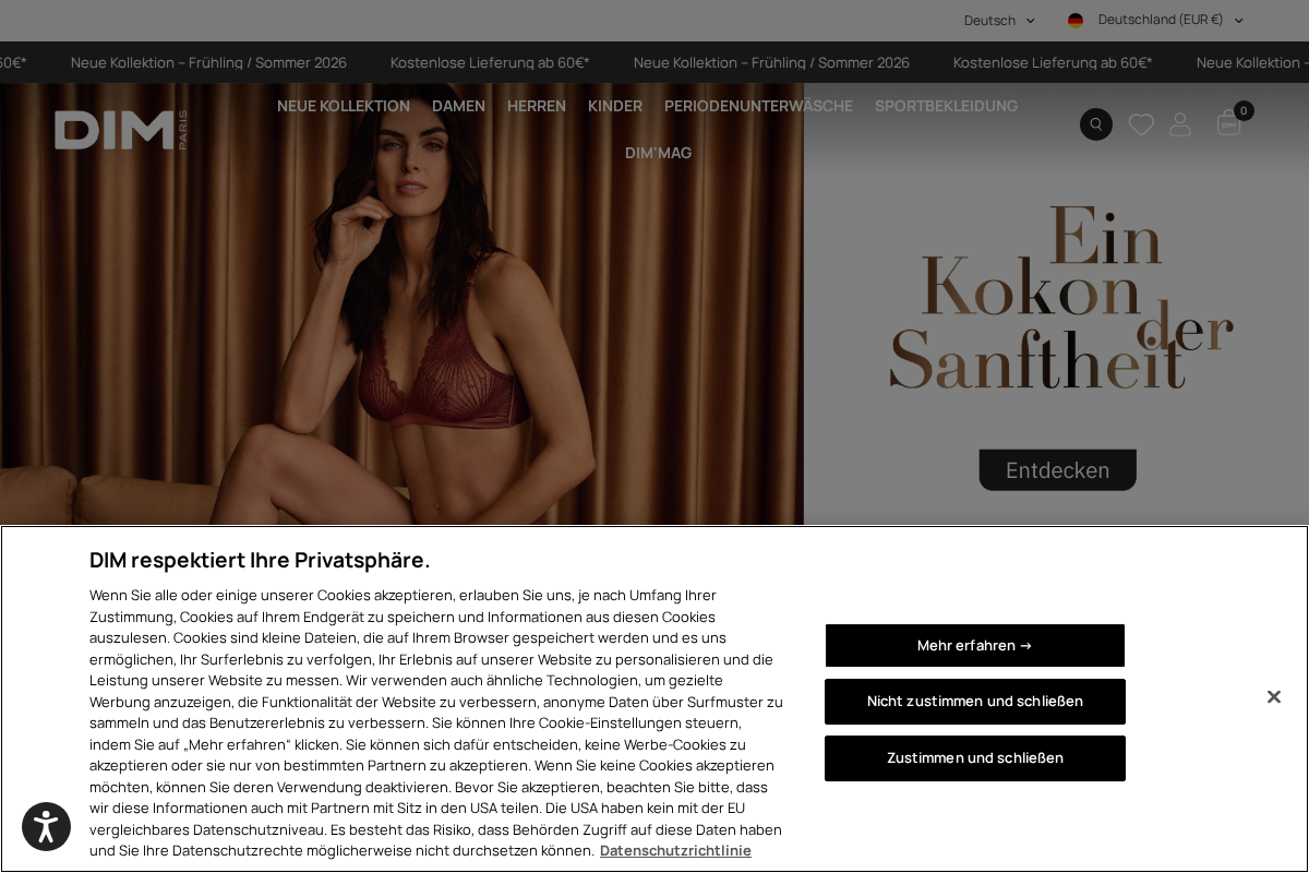 DIM homepage screenshot