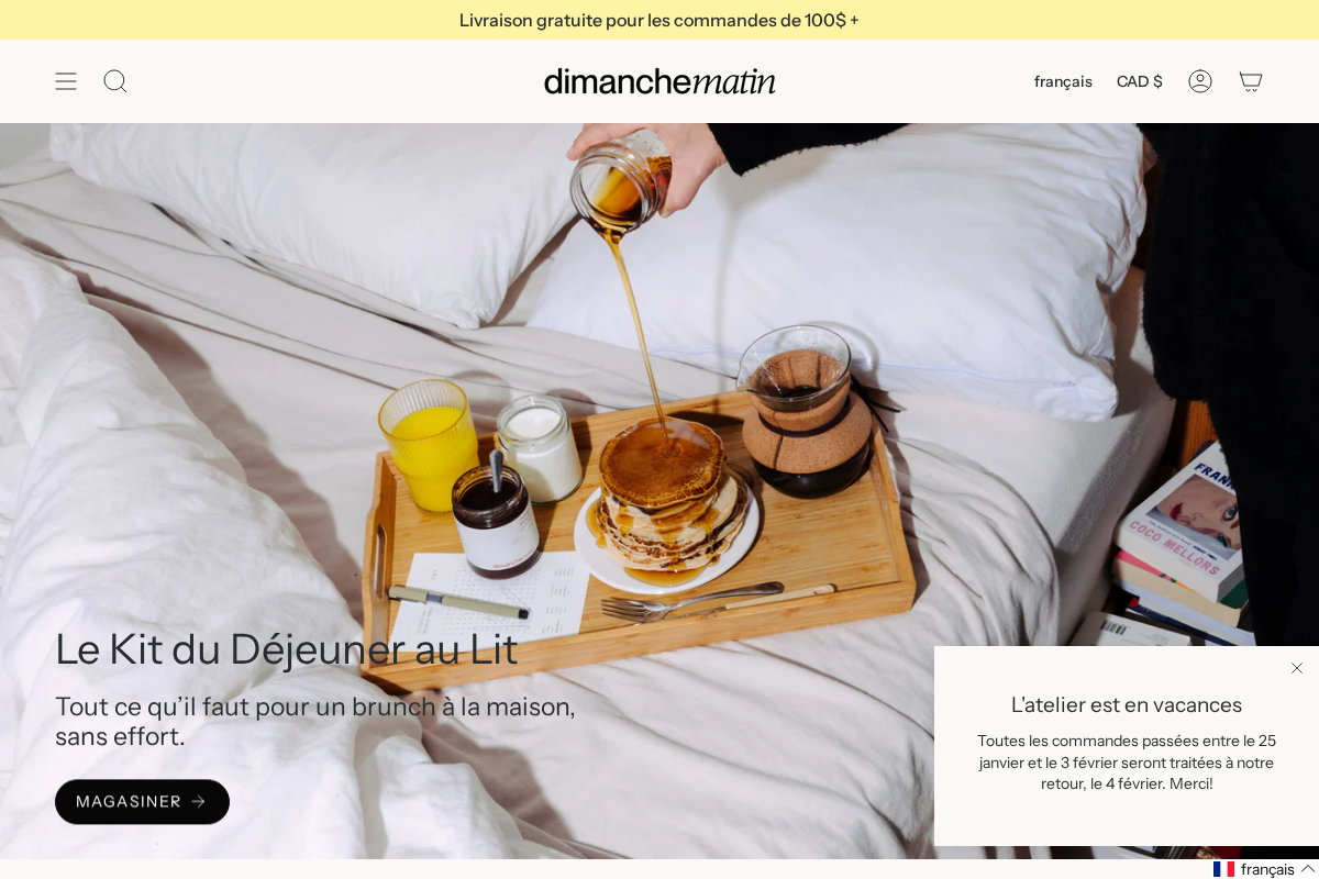 Dimanche Matin homepage screenshot