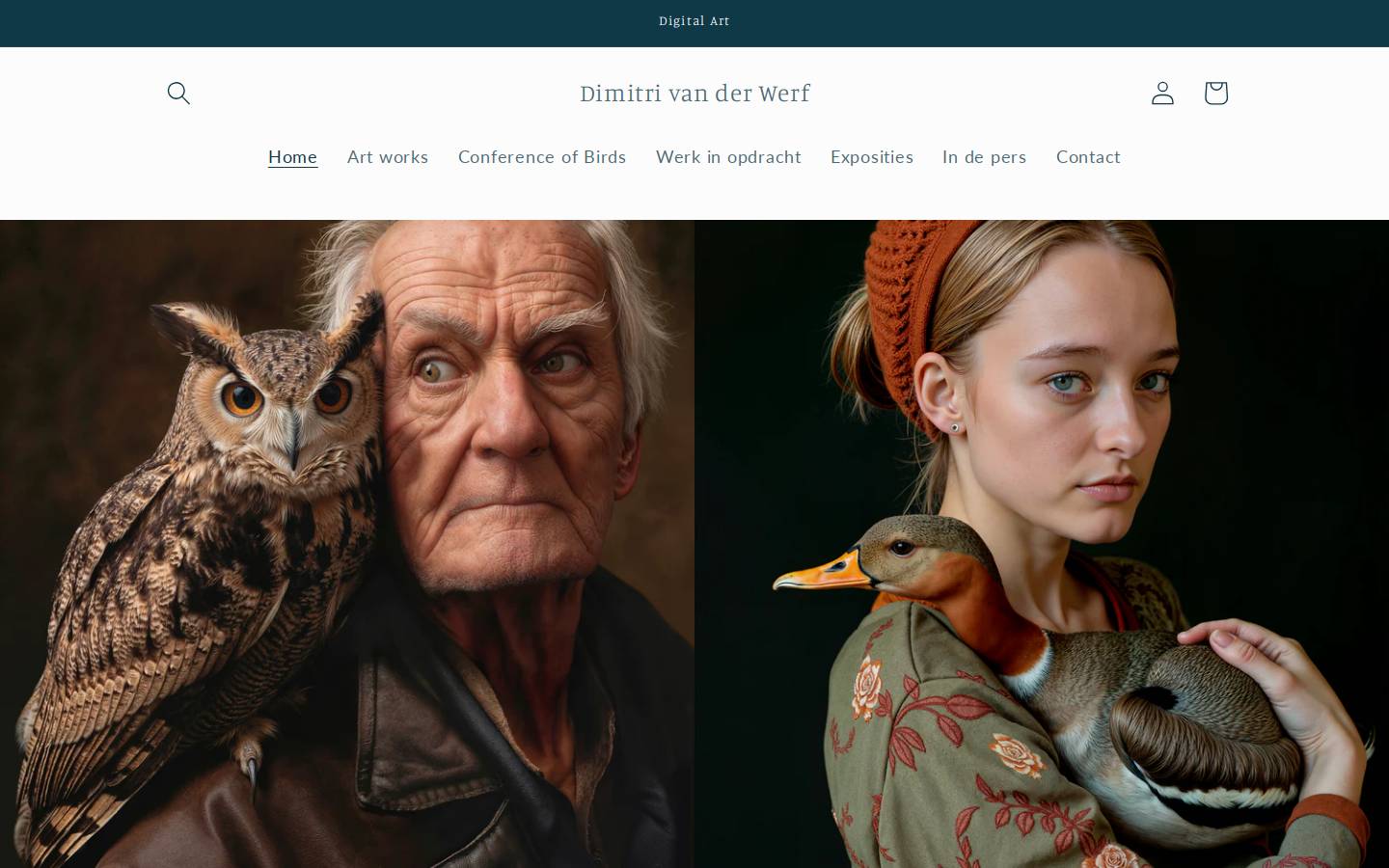 dimitrivanderwerf.com homepage screenshot