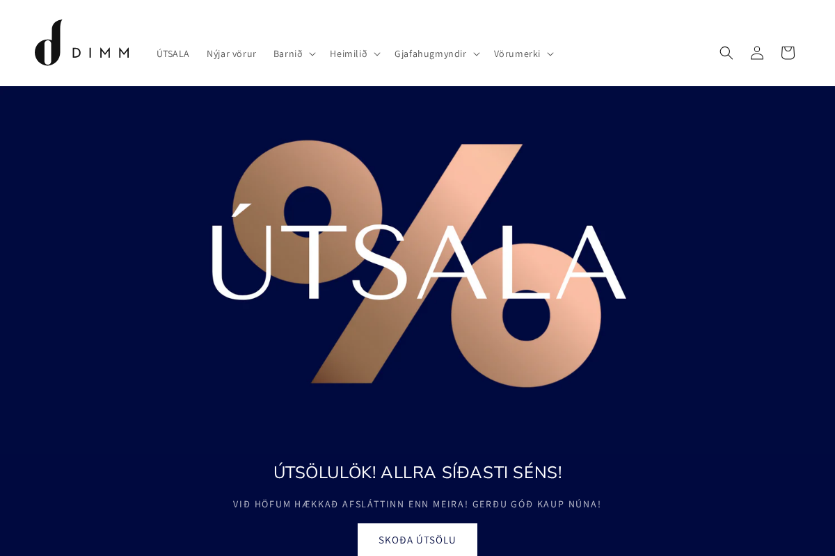 DIMM homepage screenshot