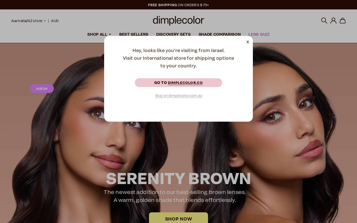 Dimplecolor homepage screenshot