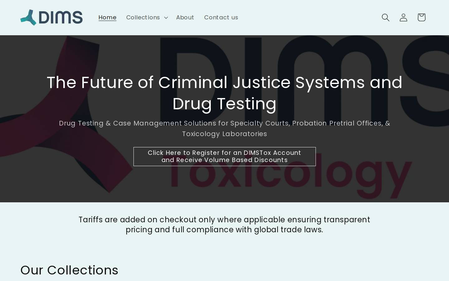 dimstox.com homepage screenshot