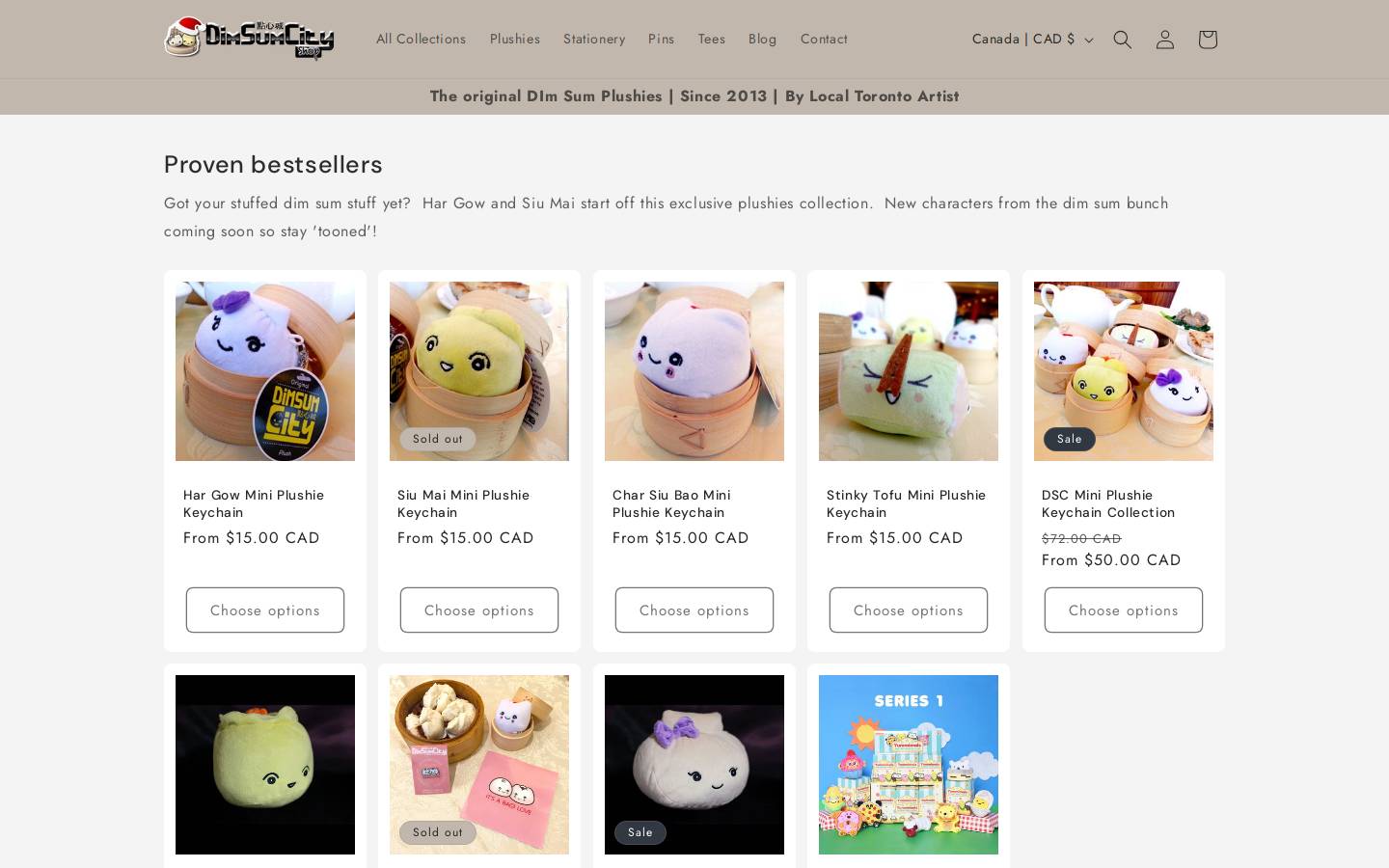 dimsumcityshop.com homepage screenshot