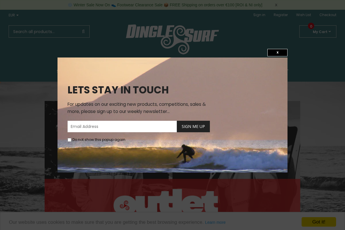 dinglesurf.com homepage screenshot