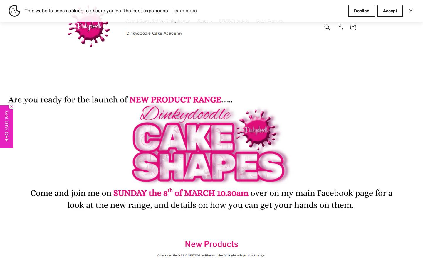 dinkydoodle.co.uk homepage screenshot