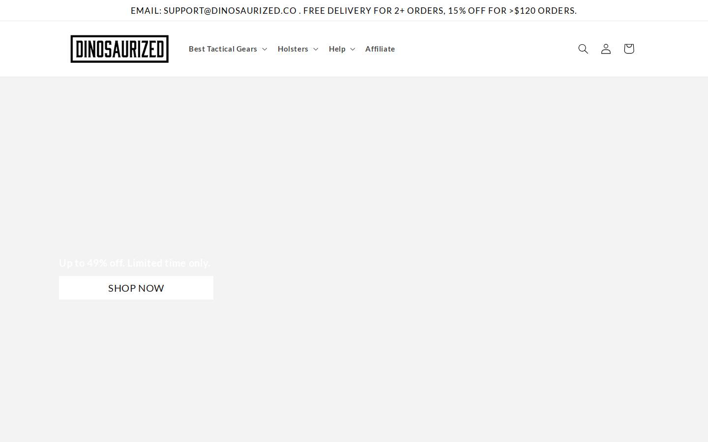 Dinosaurized homepage screenshot