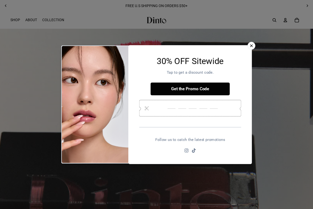Dinto homepage screenshot