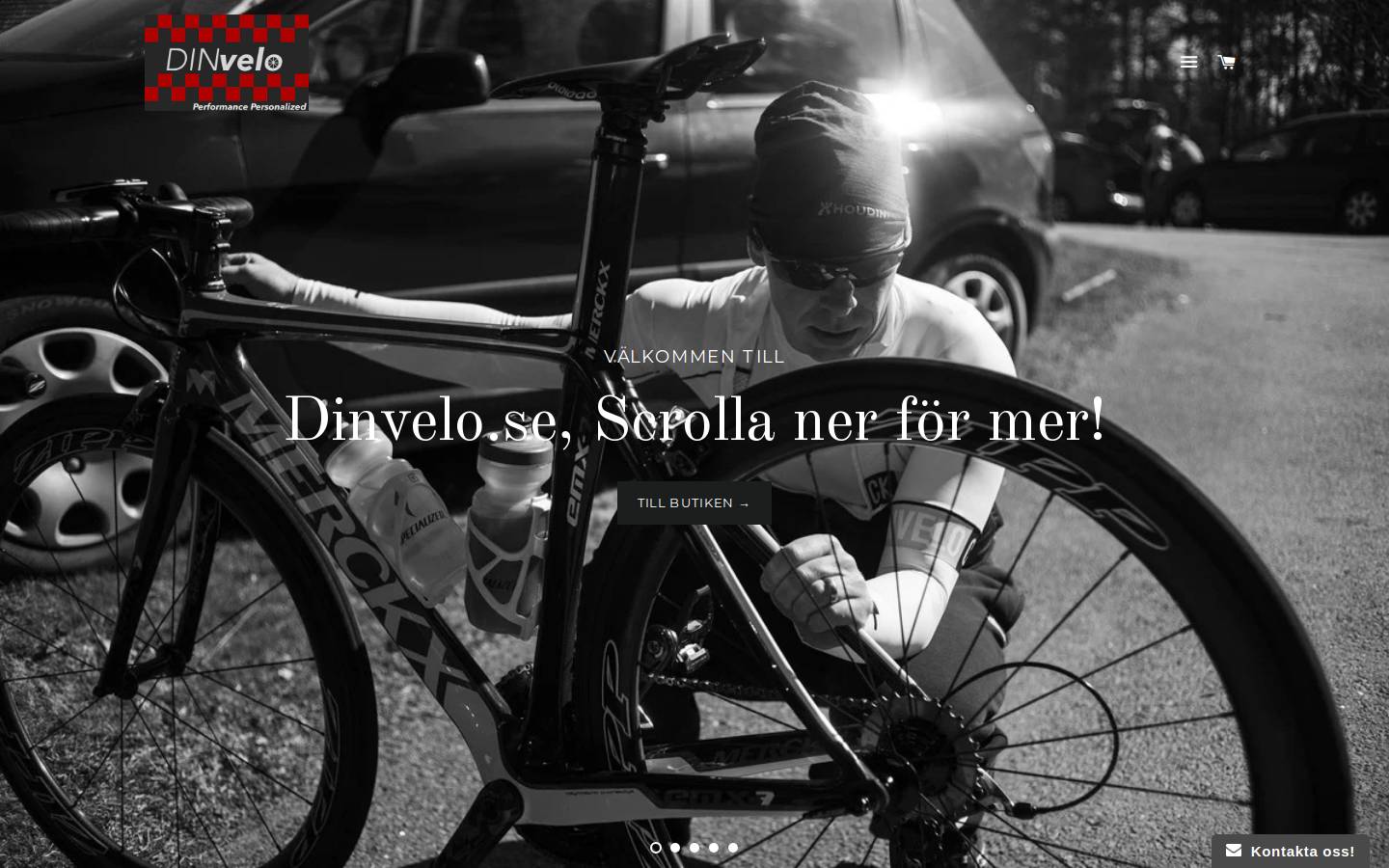 dinvelo.se homepage screenshot