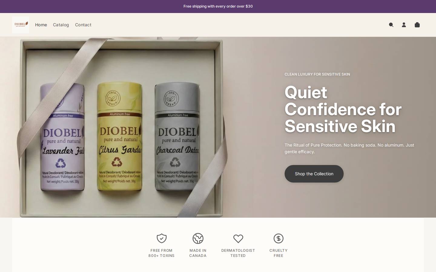 diobel.ca homepage screenshot