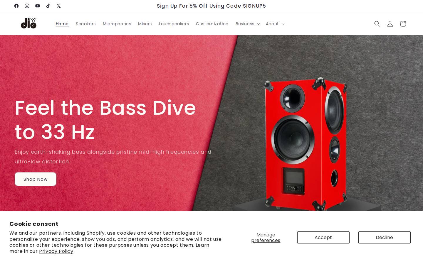 diodiy.com homepage screenshot