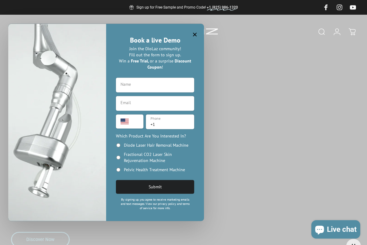 DioLaz Canada homepage screenshot