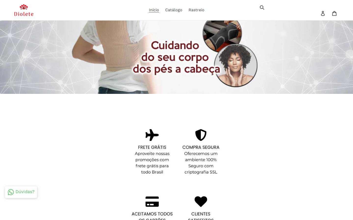 dioletemed.com homepage screenshot