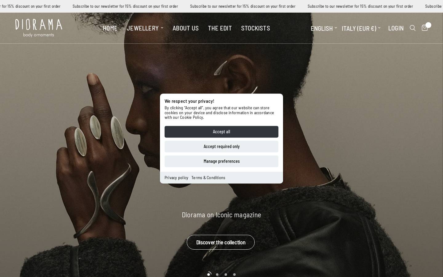 dioramadbo.com homepage screenshot