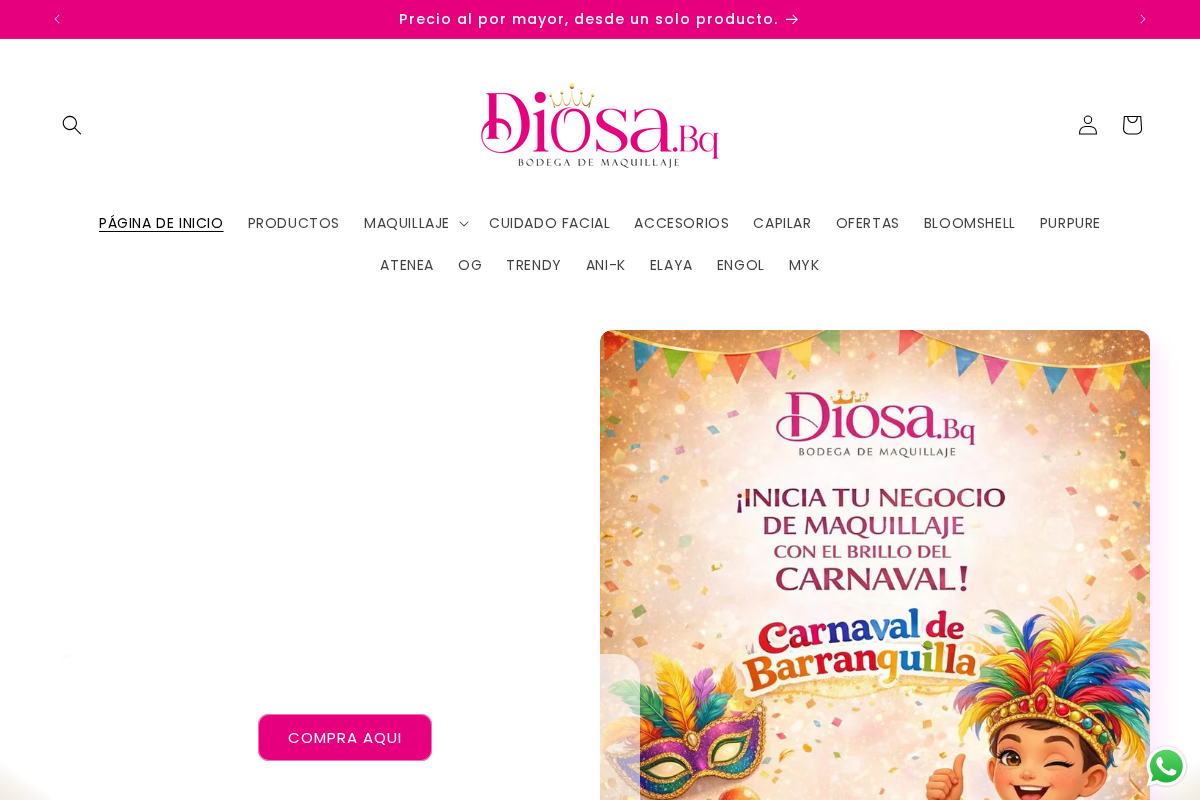 Diosa Bq Bodega Mayorista homepage screenshot