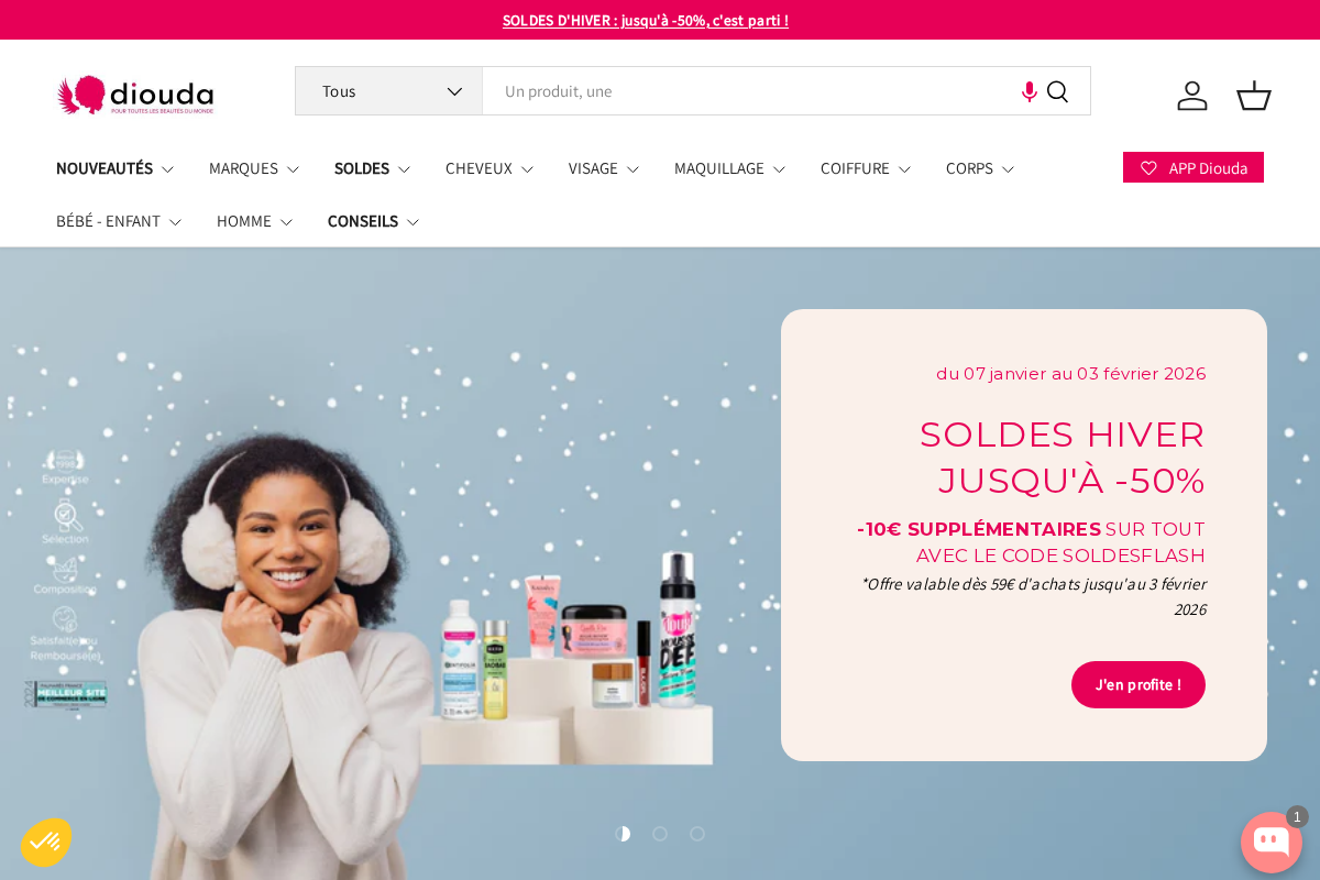 Diouda homepage screenshot