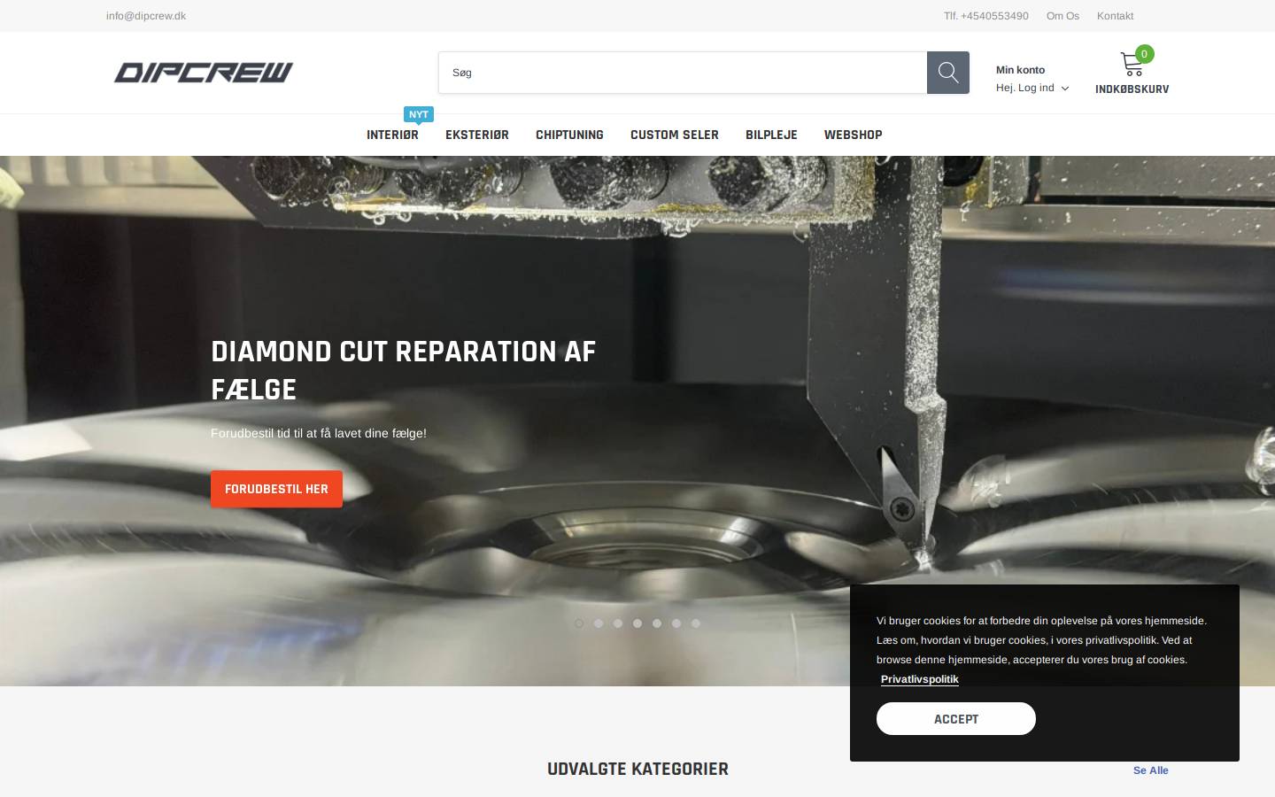 DipCrew homepage screenshot