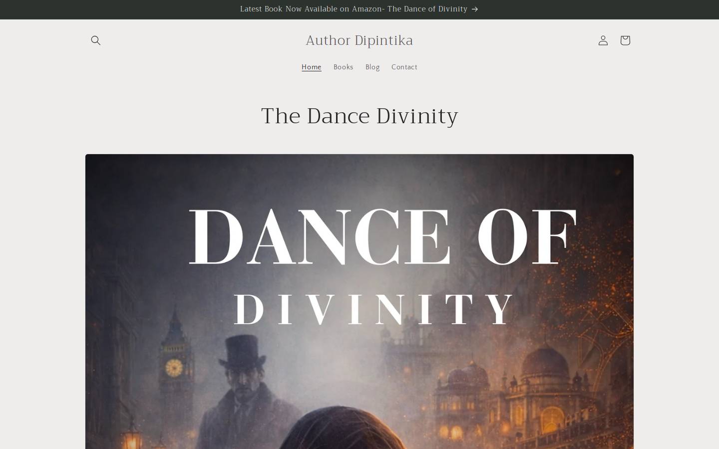 dipintikakumar.com homepage screenshot
