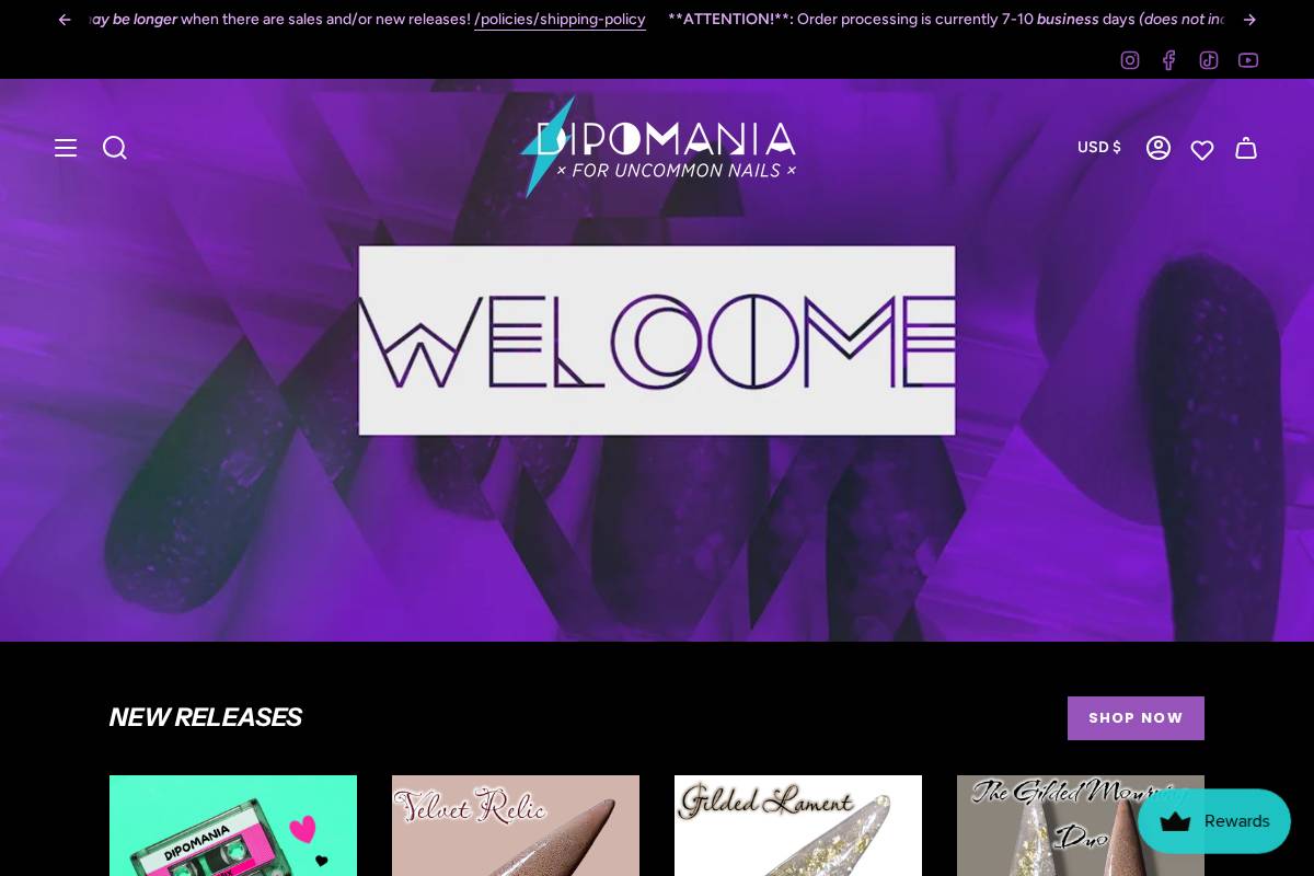 dipomania.com homepage screenshot