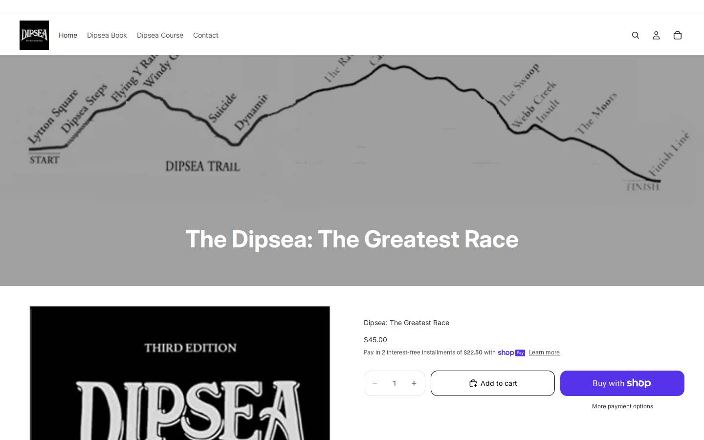 dipseabook.com homepage screenshot