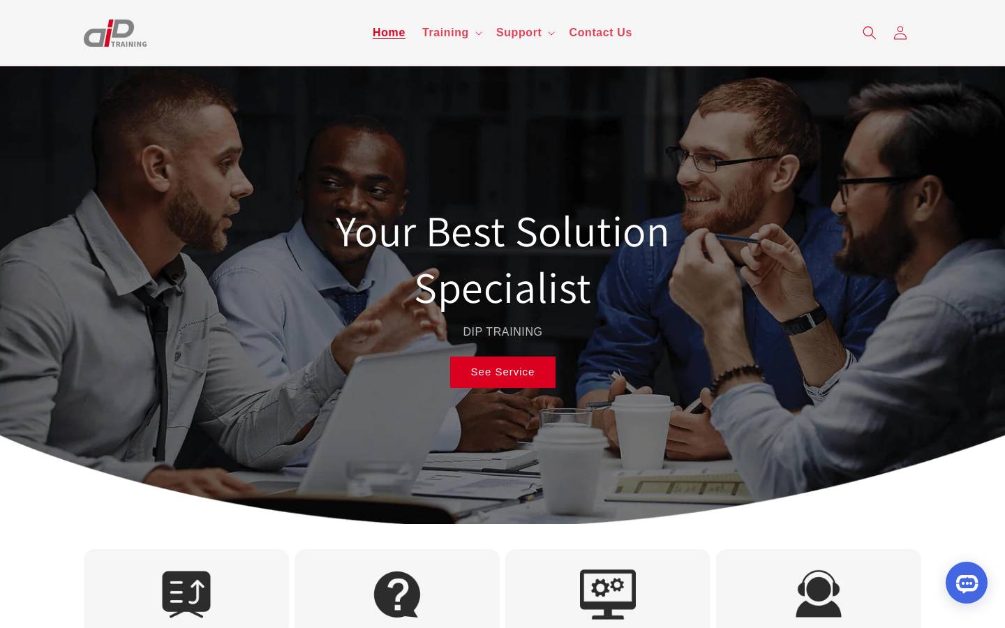 diptraining.com homepage screenshot