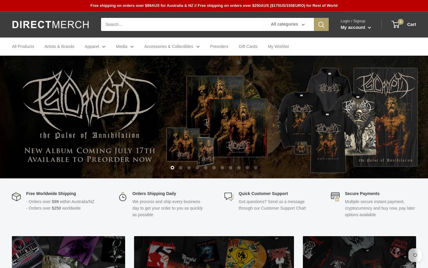 direct-merch.com homepage screenshot