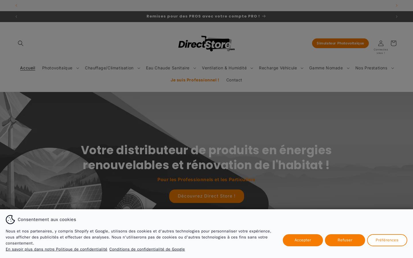 direct-store.fr homepage screenshot